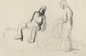 Det ekonomiska tillbakadraget, c. 19141919. av Jean Louis Forain