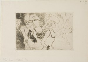 Foiles-Bergère, första plattan av Jean-Louis Forain