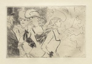 Folies-Bergère, ca 1880-86 (etsning) av Jean Louis Forain