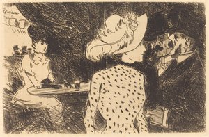 The Folies Bergere (vägrad tallrik, andra tallrik) av Jean Louis Forain