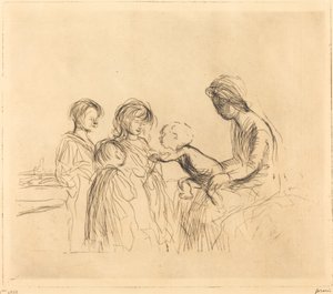 Madonnan och barnen av Jean Louis Forain
