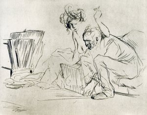 Modellen i vila, 1925. av Jean Louis Forain