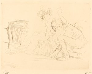 Modellens vila (andra plattan) av Jean Louis Forain