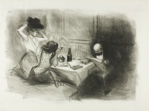 Das private Speisezimmer, fünfte Platte von Jean-Louis Forain
