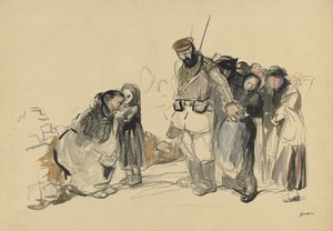 Die Sklaverei im Norden, viertes Viertel 1800er oder erstes Drittel 1900er von Jean Louis Forain