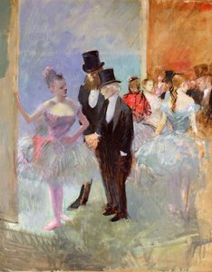 Operans vingar (i foajén) c.1887 av Jean Louis Forain