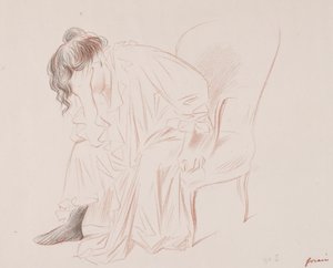 Kvinna Sittande av Jean Louis Forain