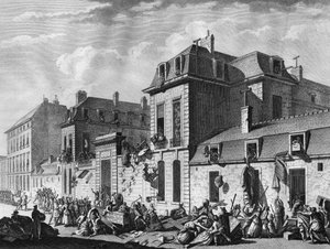 Franska revolutionen: plundring av Hotel de Castries, rue de Varenne i Paris 7:e arrondissementet