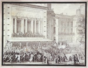 Människorna som stänger operans dörrar: 12 juli av Jean Louis the Younger Prieur
