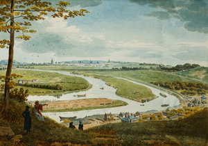 En utsikt över Paris och Seine från Saint-Cloud, av Jean Lubin Vauzelle
