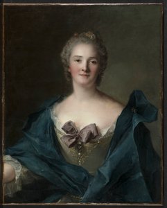 Porträtt av en kvinna, ca. 1748. av Jean Marc Nattier