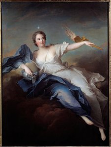 Porträtt av hertiginnan av Chateauroux i Aurora (Marie Anne de Mailly Nesle av Jean Marc Nattier