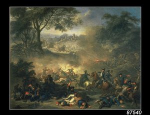 Slaget vid Poltava 1709, 1717 av Jean Marc Nattier