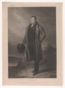 Porträtt av Gilbert du Motier, Marquis de la Fayette Lafayette (titel på objekt) av Jean Marie Leroux
