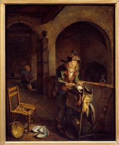 Den lilla kvarnen Målning av Jean Michel Grobon (1770-1853) 1794 Lyon, Museum of Fine Arts