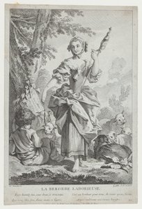 La Bergere Laborieuse, 1700-tal. av Jean Michel Liotard