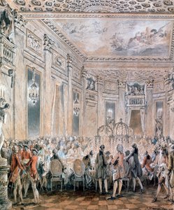 Fest i Louveciennes, 1771 av Jean Michel the Younger Moreau
