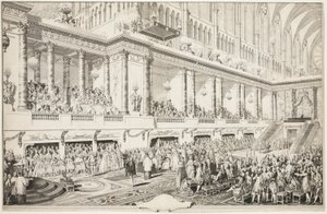 Ludvig XVI:s ed vid hans investitur av Jean Michel Moreau
