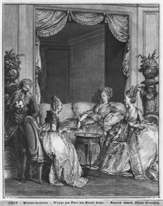 Var inte rädd min gode vän, graverad av Isidore Stanislas Helman (1749-1809) 1776 av Jean Michel the Younger Moreau