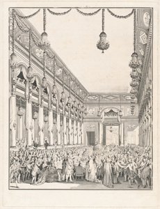 Den kungliga högtiden - Fest som ges i samband med födelsen av Monsignor Dauphin, 21 januari 1782 av Jean Michel Moreau the Younger