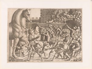 Ta in den trojanska hästen Historien om det trojanska kriget (serietitel) av Jean Mignon (attributed to)