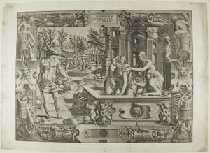 Diana och Actaeon (metamorfosen av Acteon)