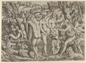 The Judgment of Paris, 1535-55. av Jean Mignon