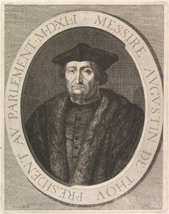 Augustin de Thou, talman i parlamentet. av Jean Morin