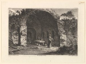 La Caffarella eller Grotte dEgerie. av Jean Morin