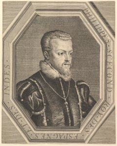 Filip II, kung av Spanien. av Jean Morin