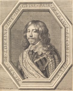 Henrik av Lorraine, hertig av Guise av Jean Morin after Justus Sustermans