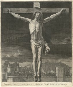 Kristus dör på korset av Jean Morin, after Philippe de Champaigne