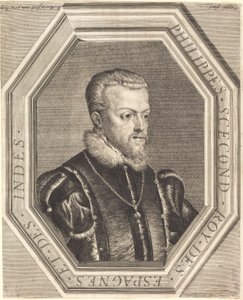 Philippe II, kung av Spanien av Jean Morin after Titian