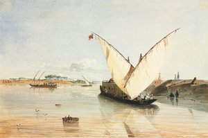 Nilens båt av Jean Nicolas Henri de Chacaton