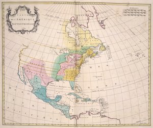 America, från "Methodical Atlas..." av Jean Palairet