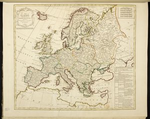 Karta över Europa av Jean Palairet