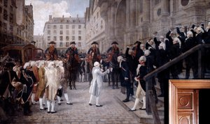 Ludvig XVI mottogs av den nya borgmästaren i Paris, 17 juli 1789, 1800-talets början