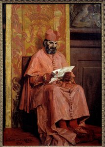 Kardinalen. Målning av Jean Paul Laurens (1838-1921) av Jean Paul Laurens
