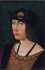 Porträtt av Ludvig XII (olja på trä)