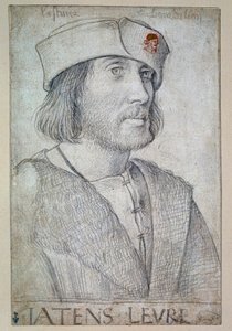 Porträtt av Philippe de la Platiere (1465-1499), fogde och kapten i Nantes med smeknamnet 