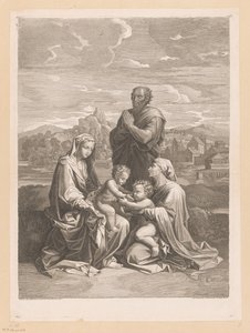 Helig familj med Elizabeth och Johannes Döparen