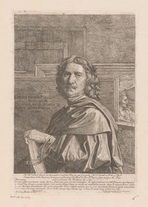 Porträtt av Nicolas Poussin