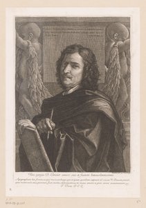 Porträtt av Nicolas Poussin
