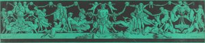 En Bacchanale med egyptiska och klassiska figurer av Jean Philippe Guy le Gentil, Comte de Paroy, after Charles Monnet