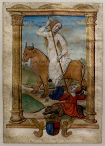 Tålamod, I. Les rondeaux des vertus, efter 1515 (Målat och illuminerat pergament) av Jean Pichore