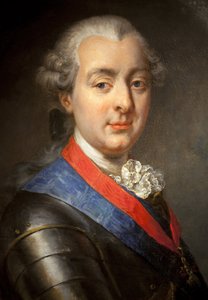 Porträtt av Louis Jean Marie de Bourbon, hertig av Penthievre (1725-1793), storamiral och beskyddare. Målning av Jean-Pierre Franque (1774-1860), Olja på duk
