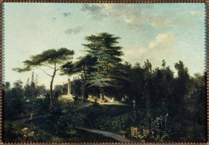 Libanoncedern i Jardin des Plantes, omkring 1800 (olja på duk)