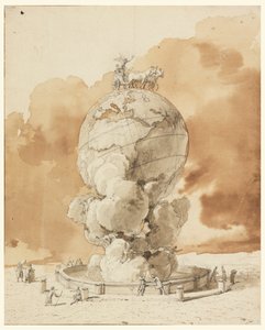 Design för ett offentligt monument som ska uppföras på ett torg i Paris av Jean Pierre Louis Laurent Houël