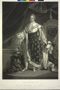 Kung av Frankrike Charles X. (akvatint)