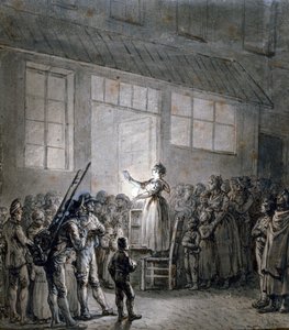 En populär sångare, 1800-talet av Jean Pierre Norblin de La Gourdaine